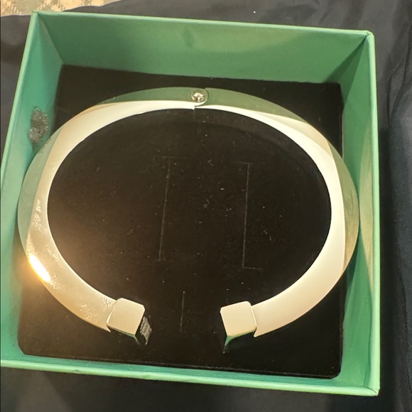 Silver T Cuff Bracelet - Picture 2 of 2